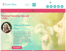 Tablet Screenshot of practicalmama.com